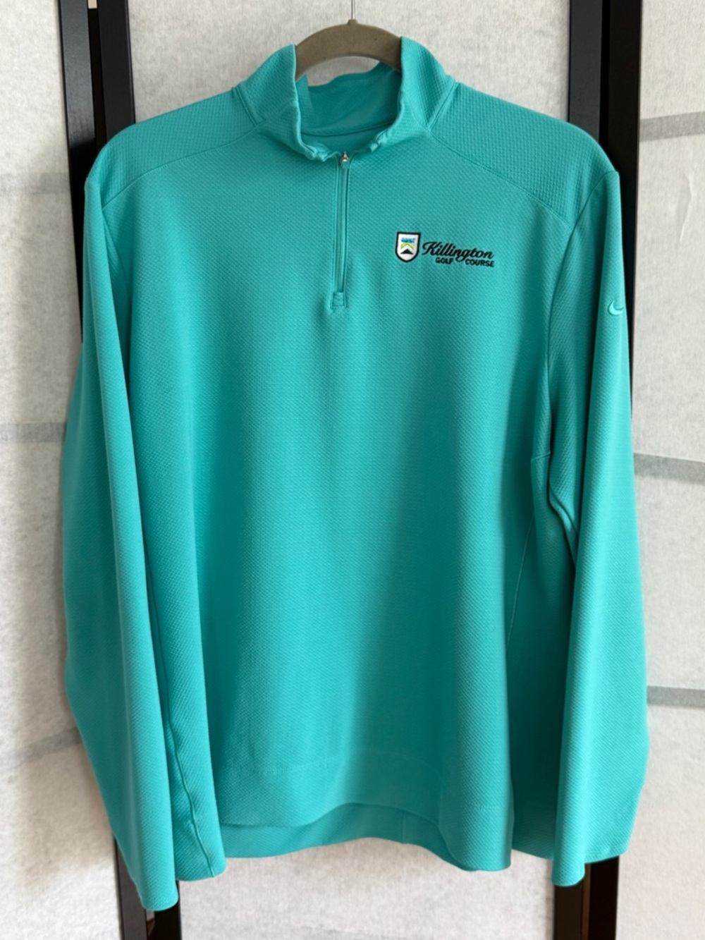 Nike Dri-FIT 1/4 Zip Pullover XL Teal Green Killington Golf Course.  Like new!
